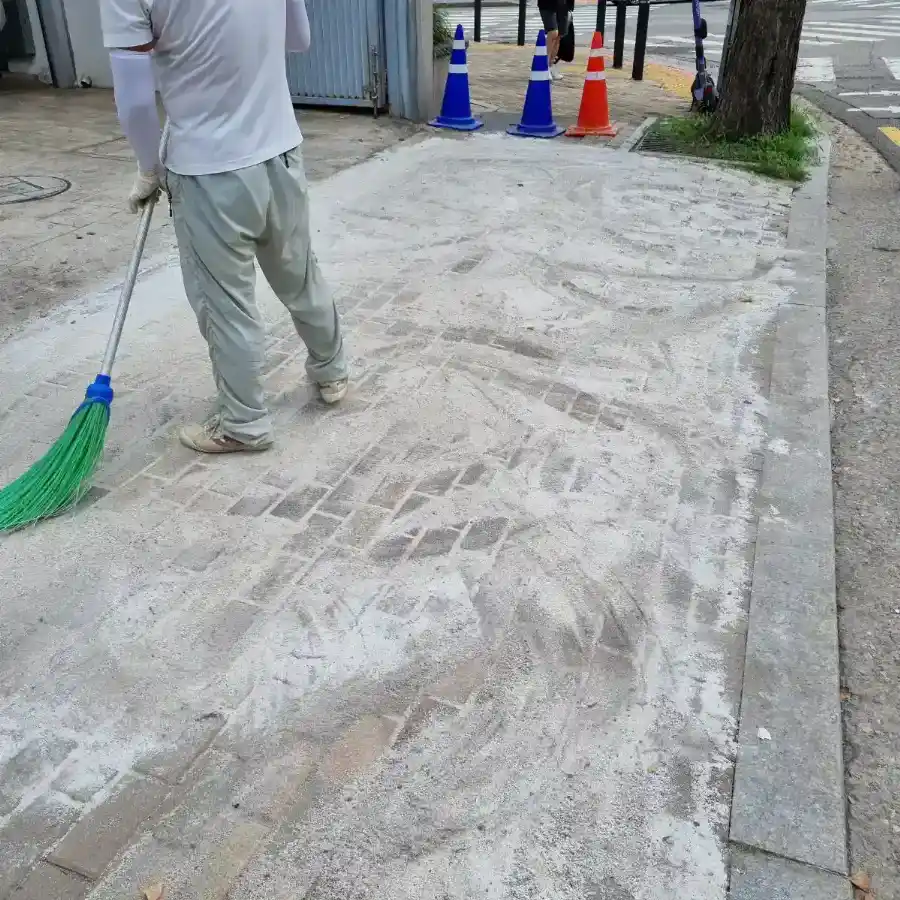 마당 침하 구간 보수, 보도블럭보수 서비스